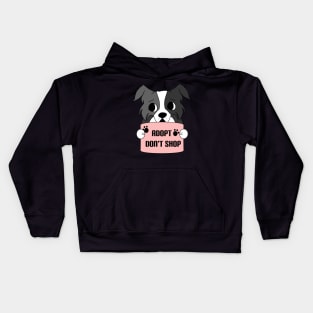 Adopt dont shop - Animal rights activist Kids Hoodie